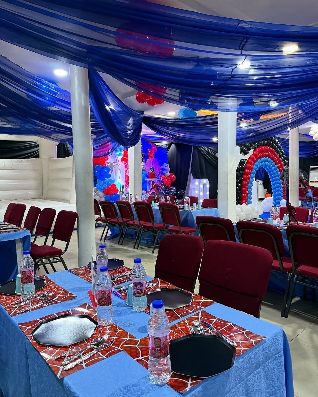 Premier Events & Decor kids birthday backdrop and balloons